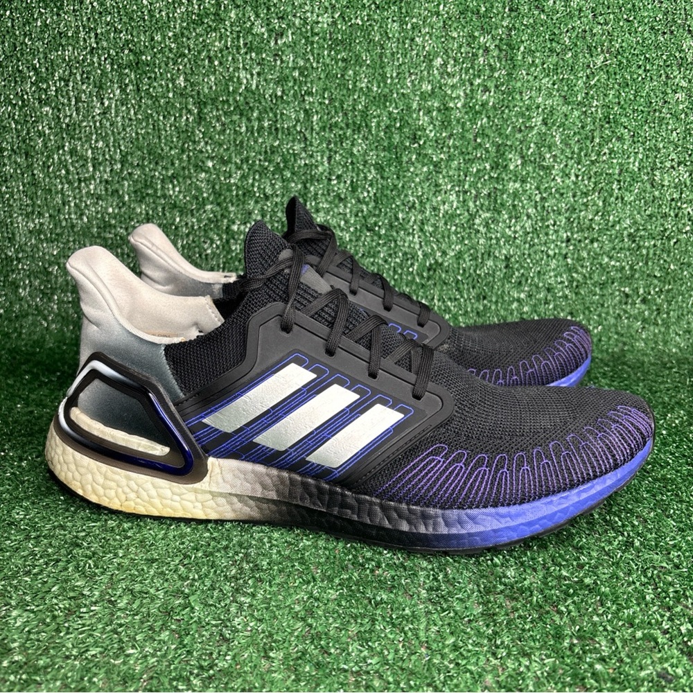 Adidas Mens Ultra Boost 20 FV0033 Black Running Shoes Sneakers Size 12.5
